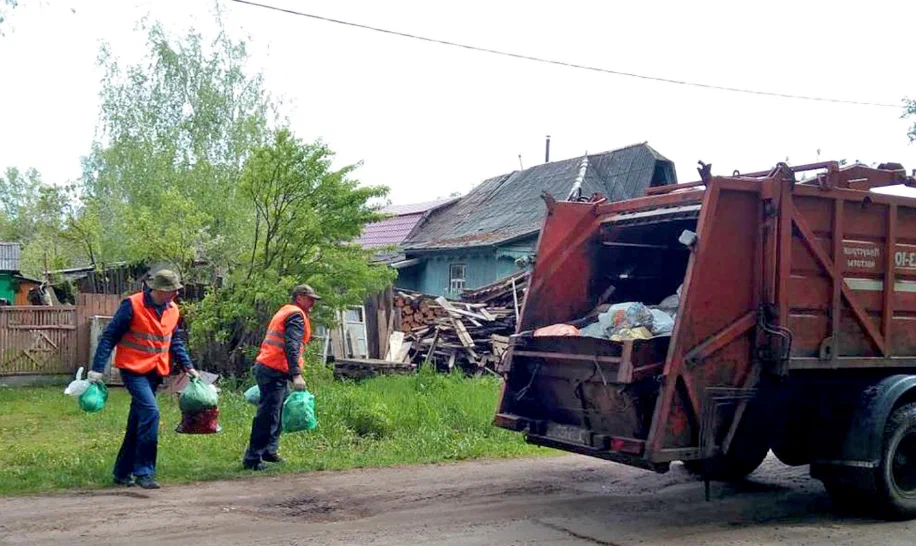Вывоз мусора из частного дома в Горячем Ключе в октябре